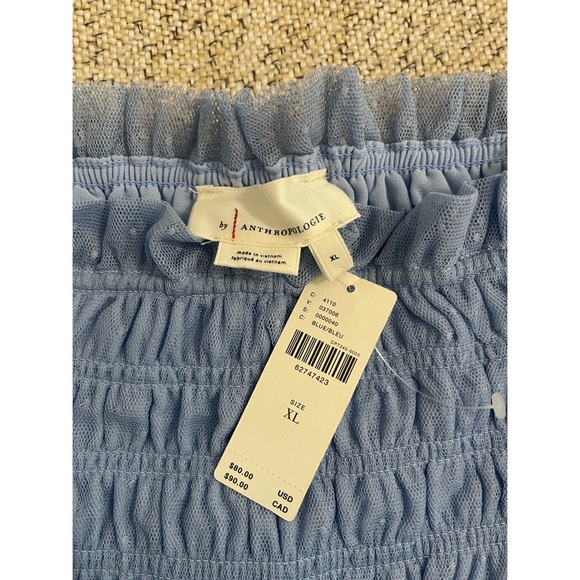 Anthropologie Smocked Cami Blue NWT Size XL - Picture 6 of 13